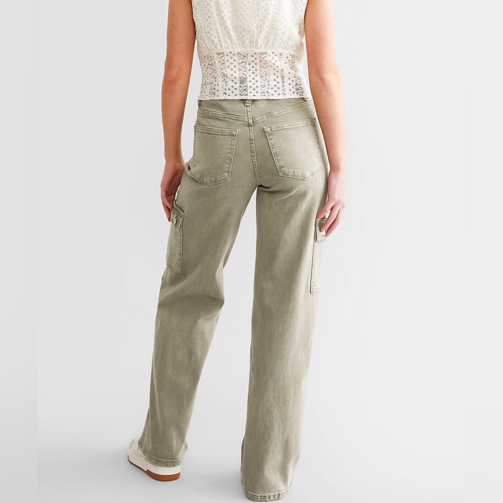 Vervet Lindsey 90s Vintage Loose Fit Wide Leg Stretch Cargo Pant Womens Size 29 - Picture 2 of 14